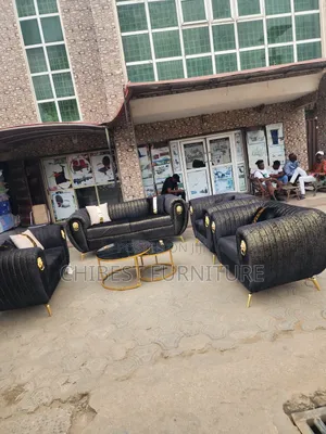 Photo - Quality Complete Set of 7 Seaters Upholstery Padded Sofa