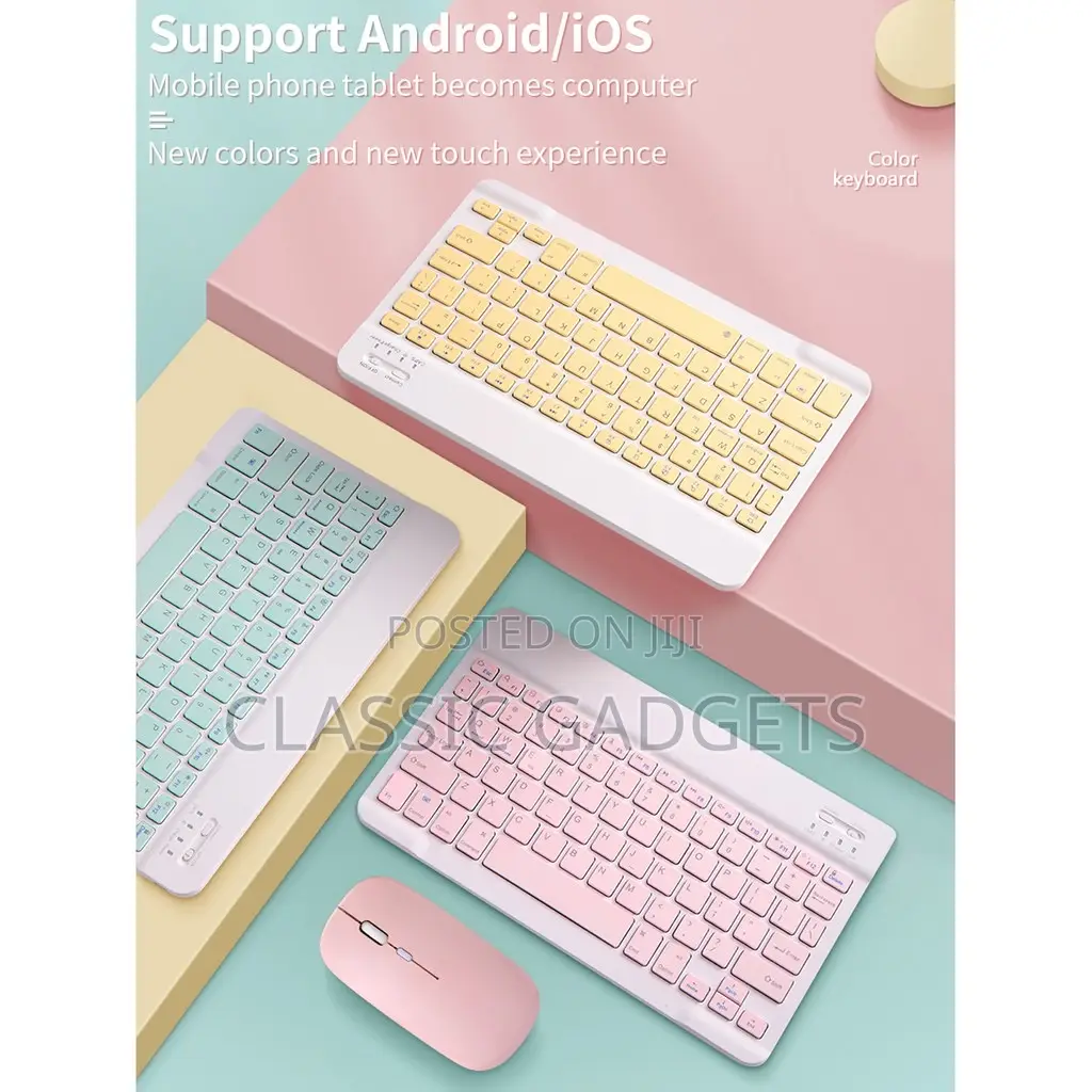 Ultra-slim Universal Wireless Bluetooth Keyboard With Mouse