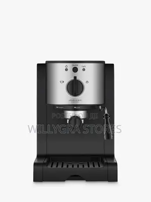 John Lewis Pump Espresso Coffee Machine, Stainless Steel