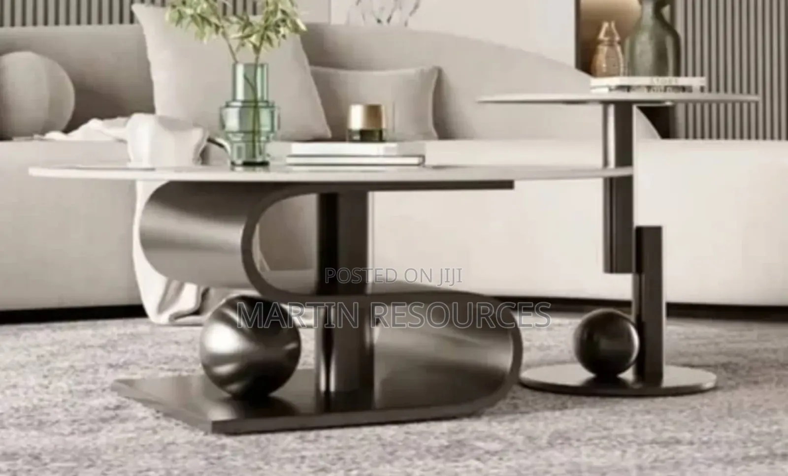 Marble Centre Table With Side Stool