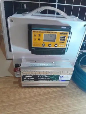 1000w Solar Generator+Panel+Bulb for Tv/Laptop/Fan/Blender