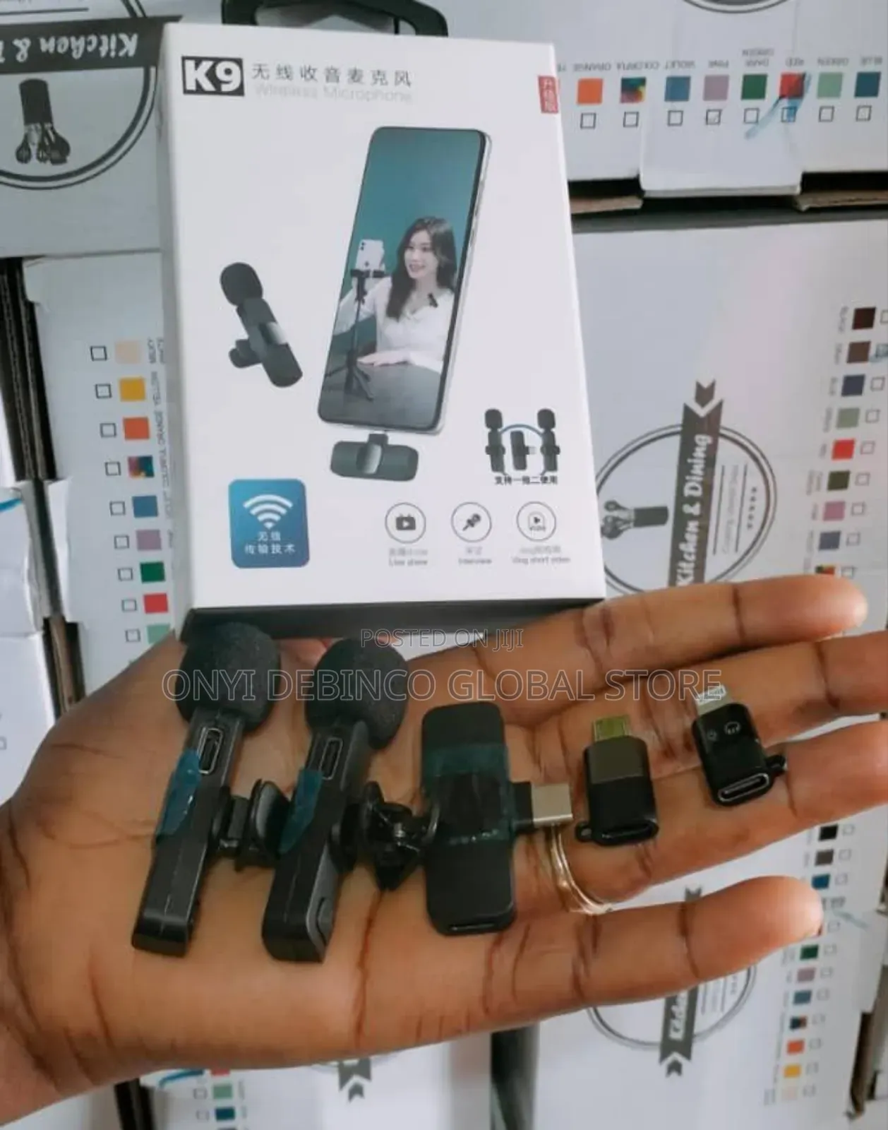 3 In1 Wireless Lapel Microphone Type-C Android Phone/ iPhone