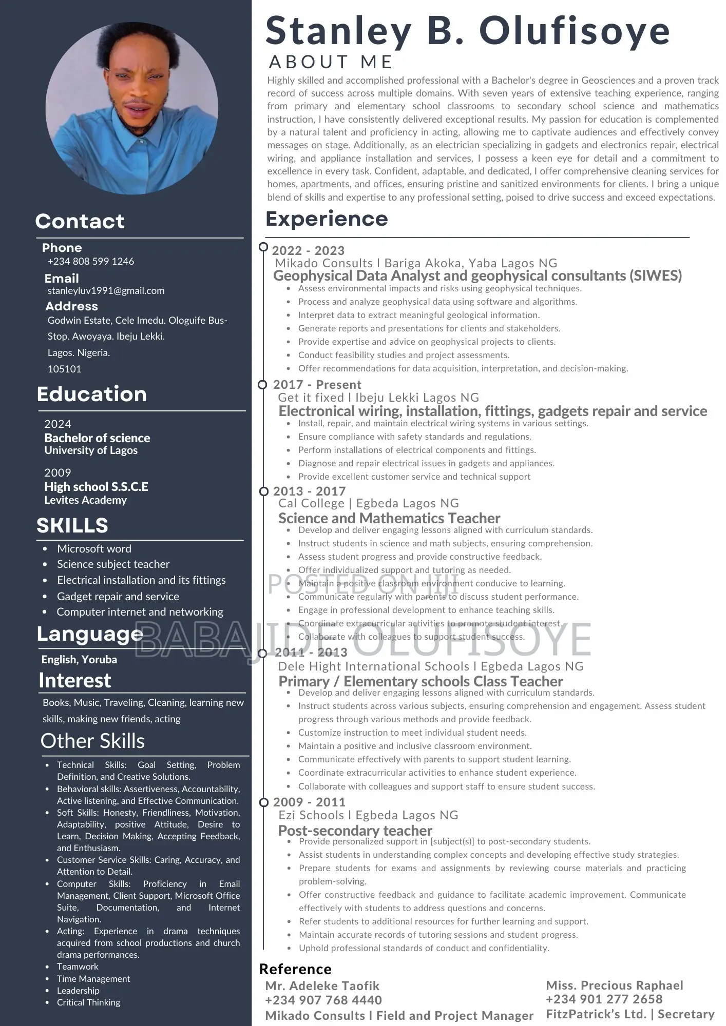 Clerical Administrative CV