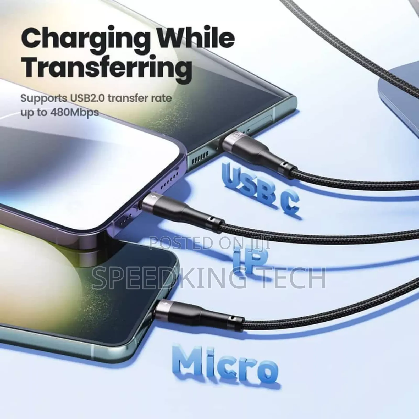 Original DEPIN 120watts Fast Charger Cables