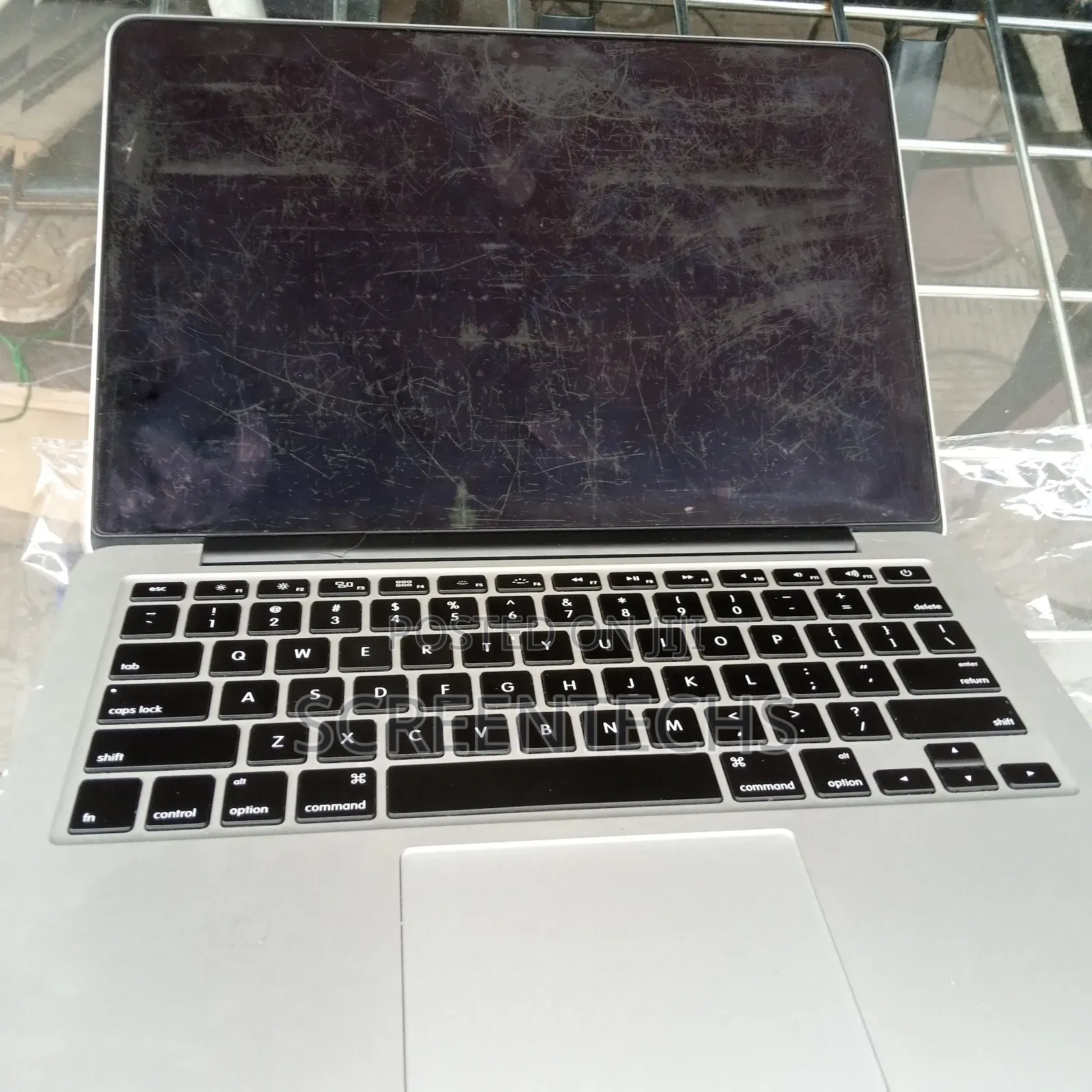 Macbook Decolonized Screen With Dirty Ink Stains