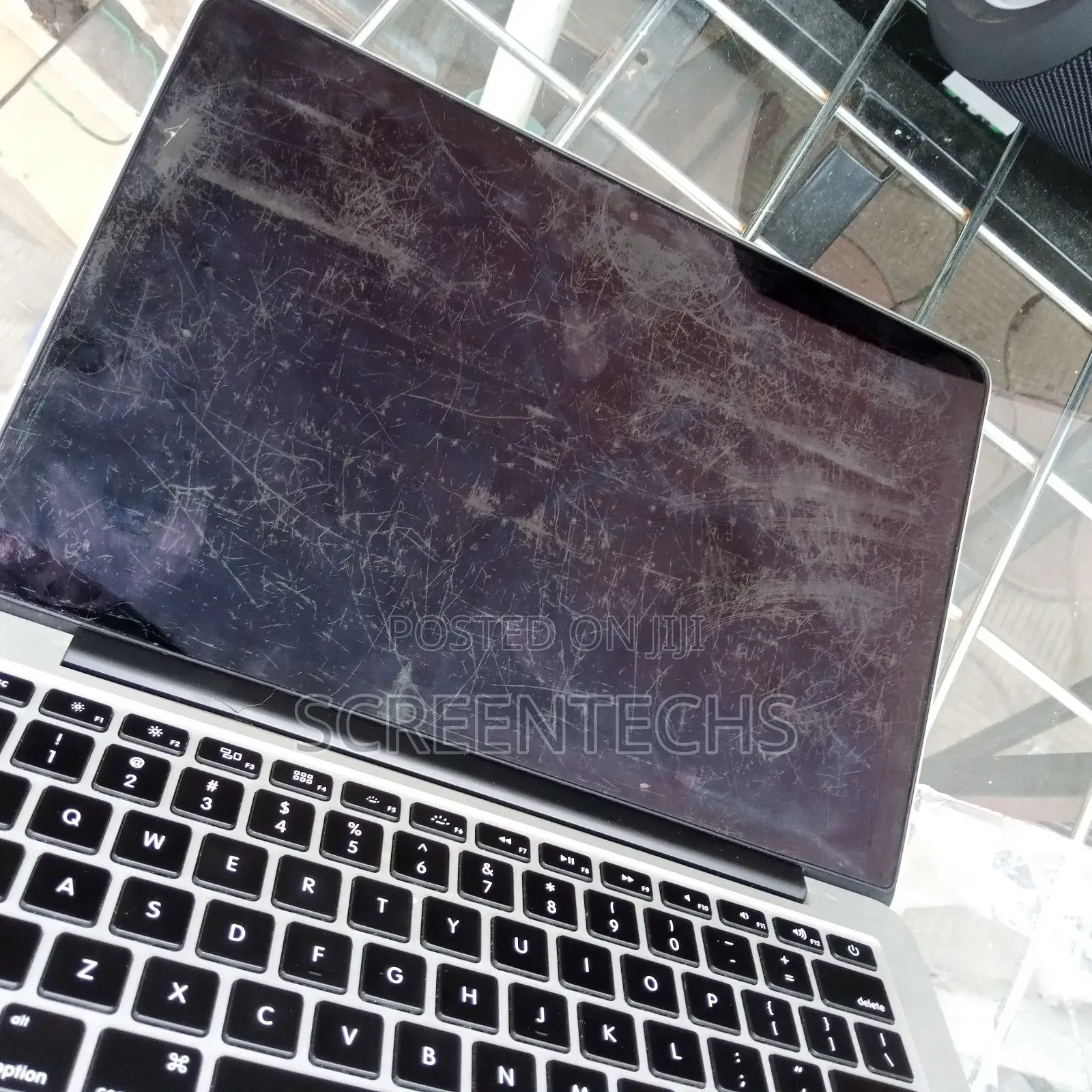 Macbook Decolonized Screen With Dirty Ink Stains