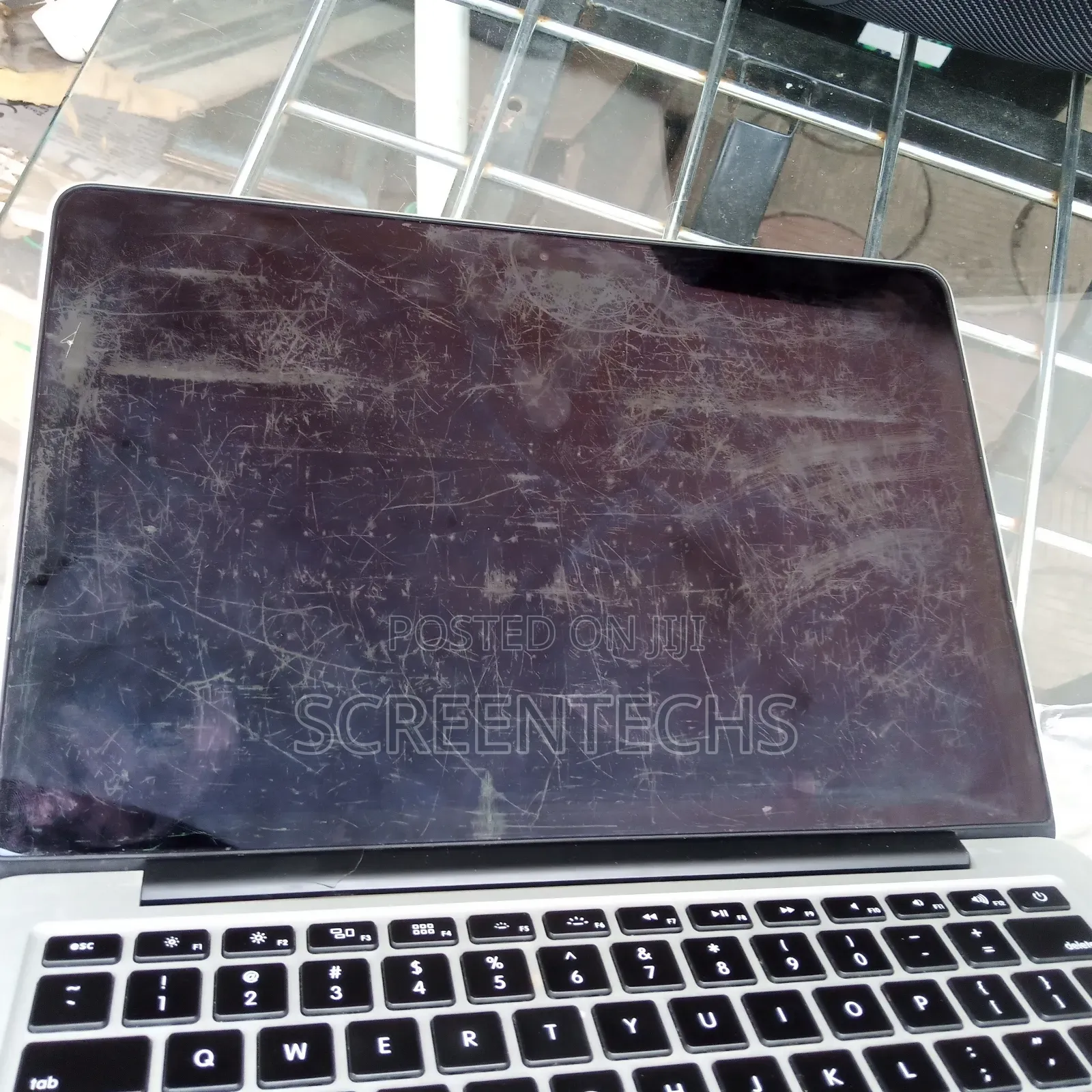 Macbook Decolonized Screen With Dirty Ink Stains