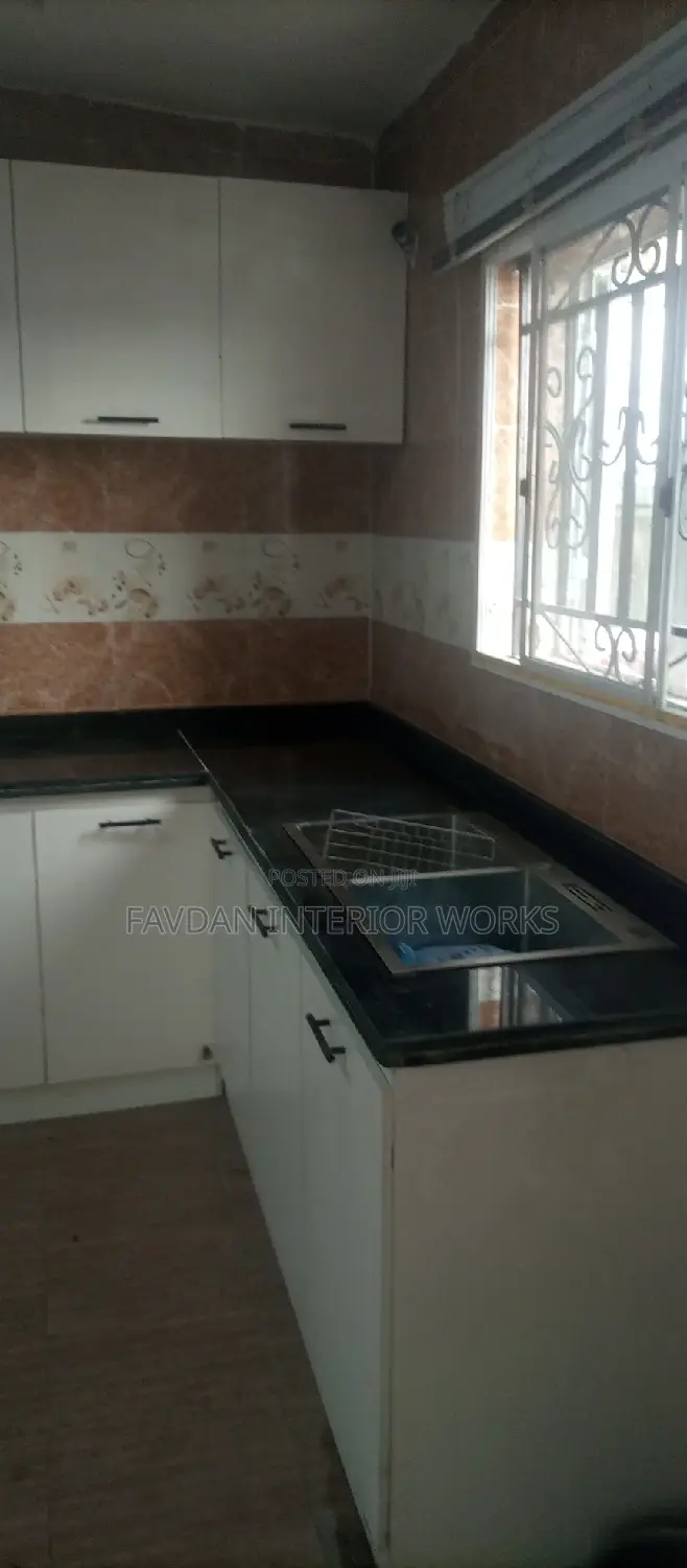 Modern Kitchen Cabinet With Marble Top