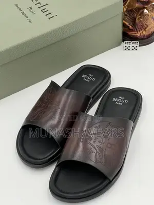Italian Berluti Leather Slipers