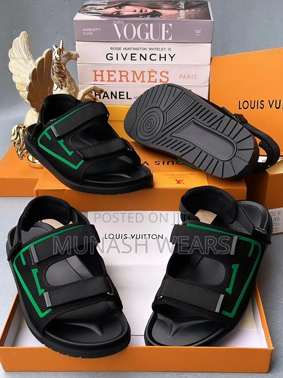 Luxury Louis Vuitton Monogram Sandal