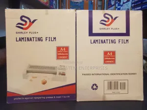 Shirley Plus A4 Laminating Film ₦4000 a PCK
CTN of 10pcks