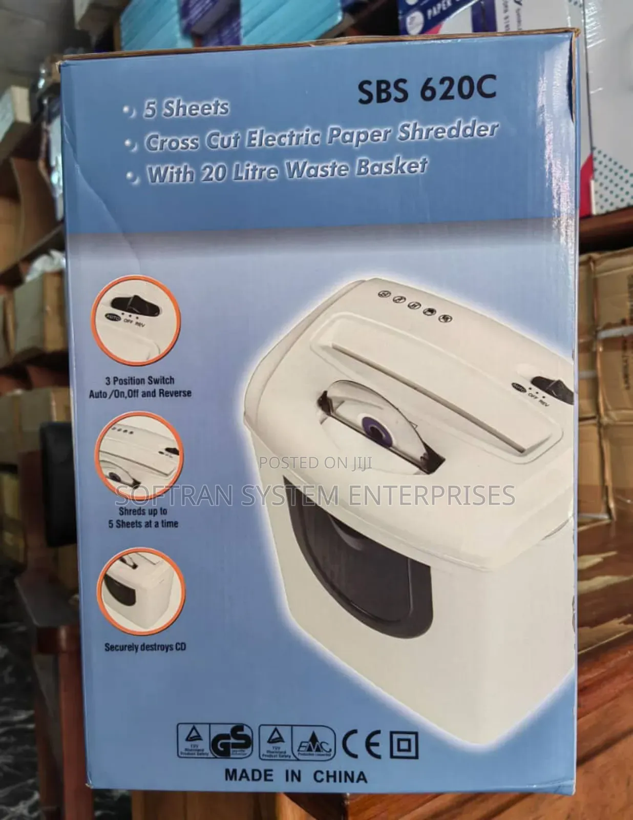 Sanyo SBS 620c 5 Sheets Paper Cd Shredder