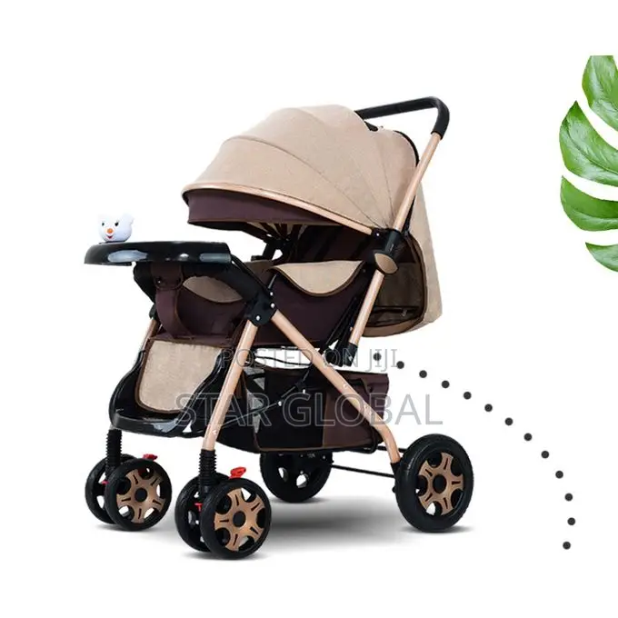 Adjustable Height Foldable Luxury Portable Baby Stroller