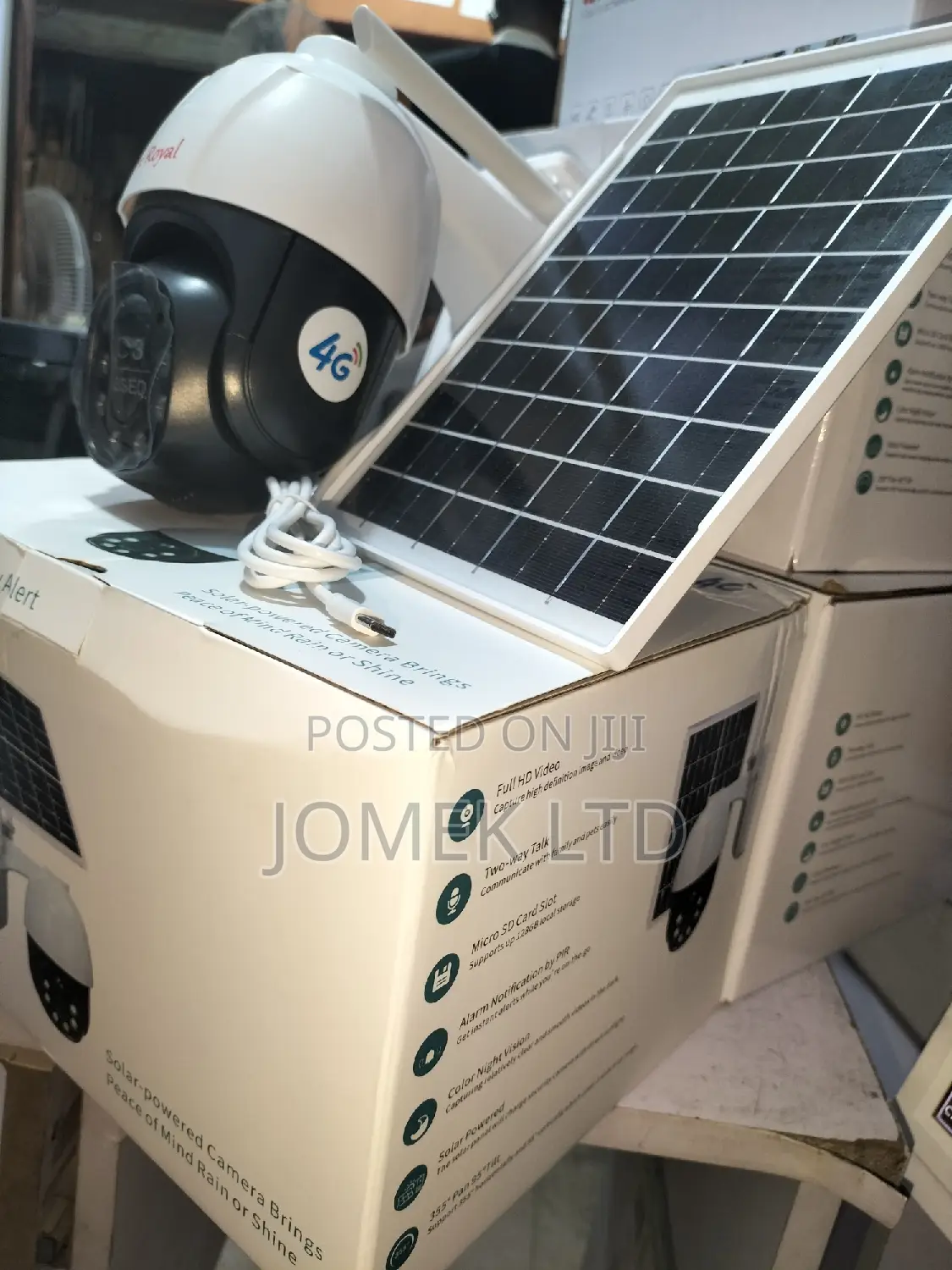 V380 4g Solar PTZ Camera, Camera Range: 15mvm Be