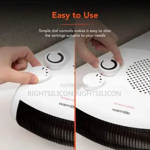 UK Warmlite WL44001 Thermo Fan Heater With 2 Heat Setting