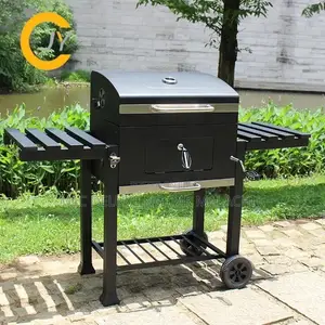 Outdoor Charcoal BBQ Grill (Adjustable Heat) Event BBQ Grill
