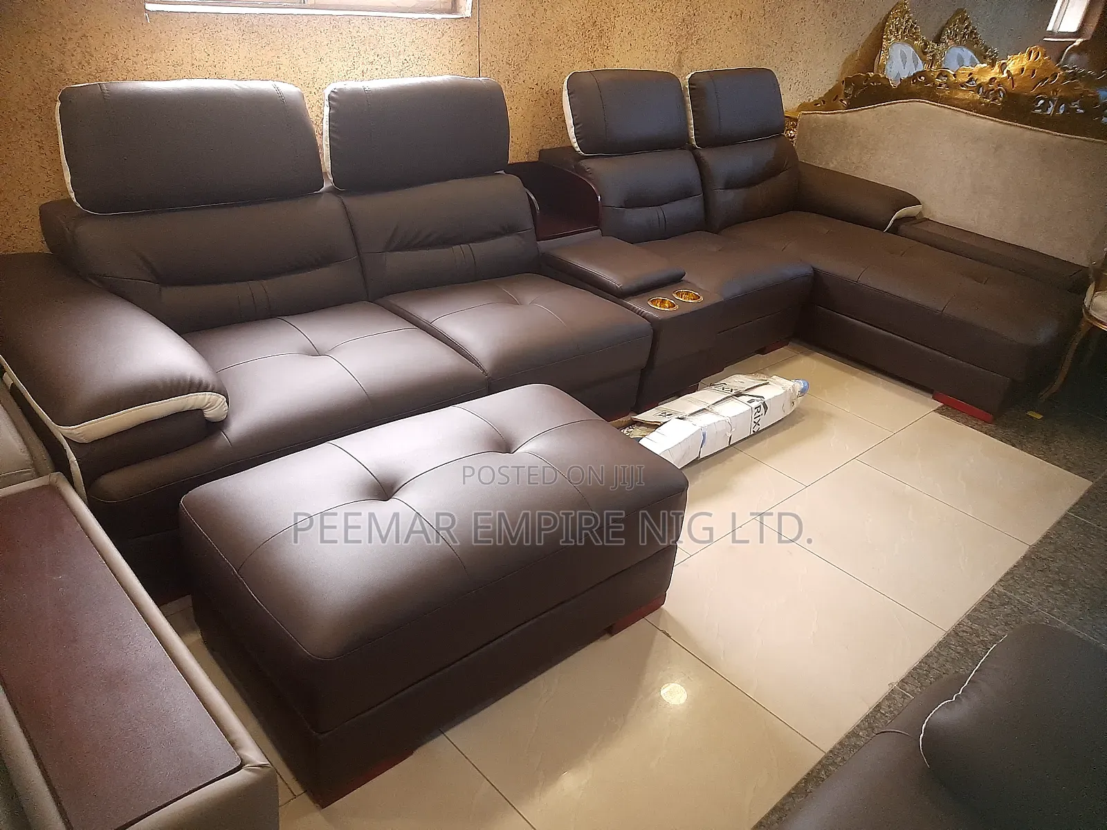 Original Executive Solid Lshape Sofa