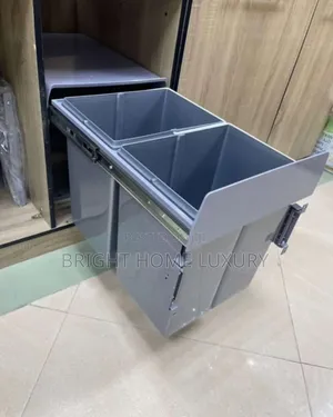 Kitchen Cabinet Plastic Sliding Pull-Out Waste Bin