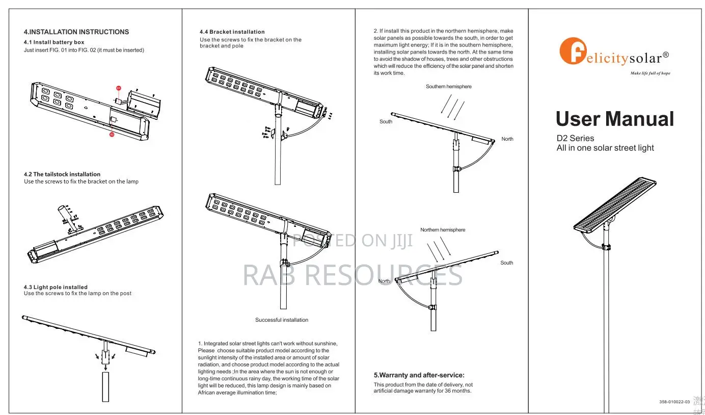 D2 40w Solar Street Light