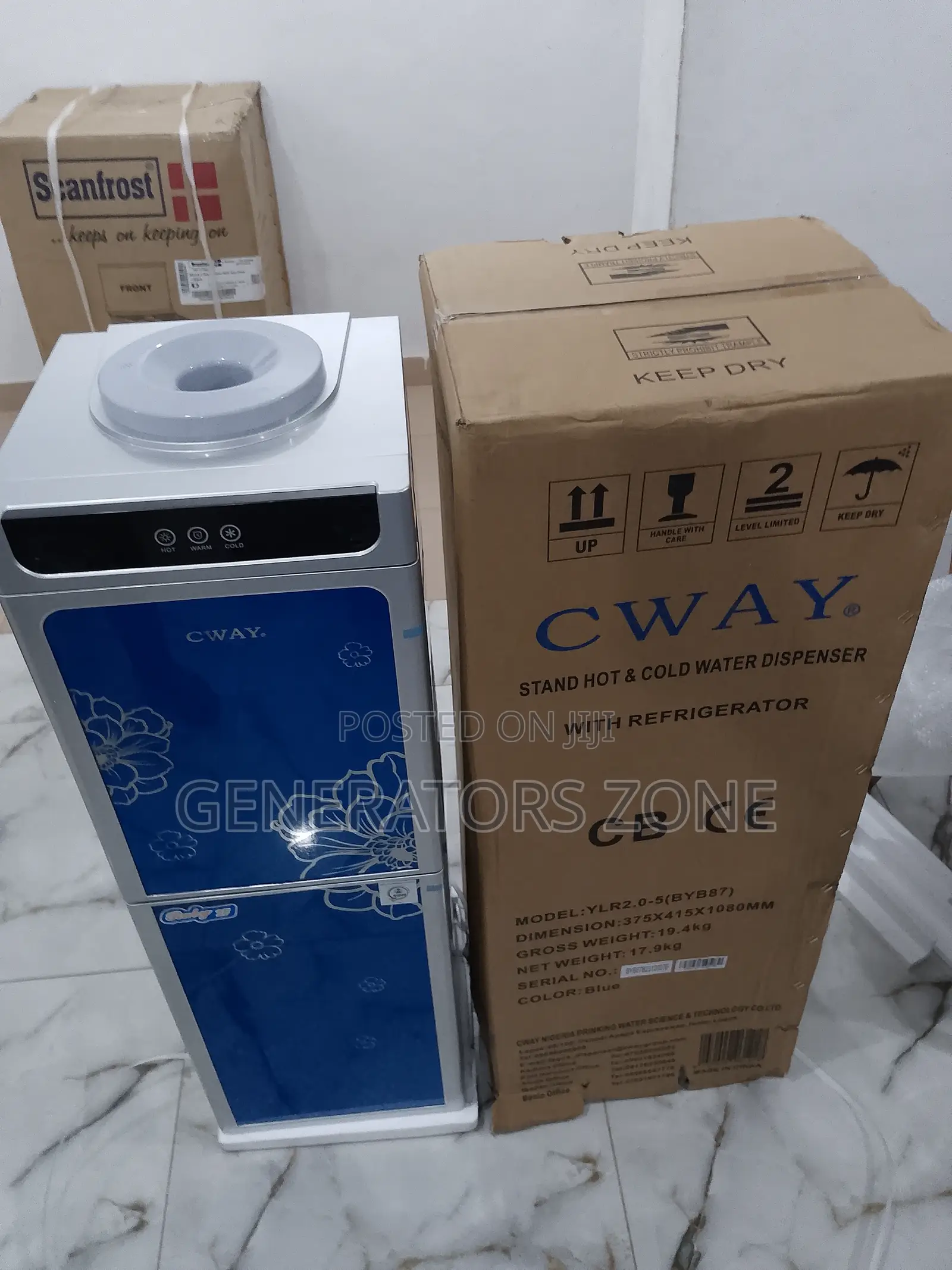 High Quality Cway Water Dispenser Double Door With Refrige