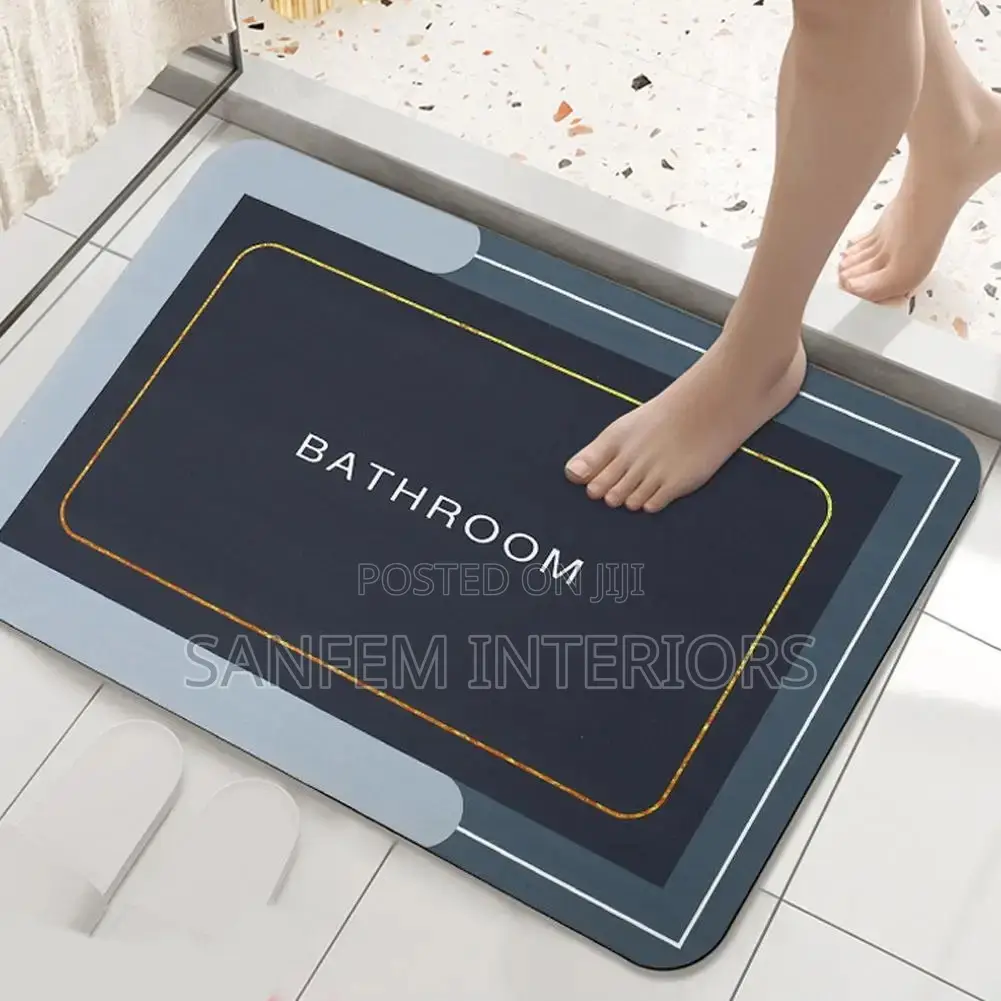 Mud Bathroom Mat, Non-slip, Super Absorbent