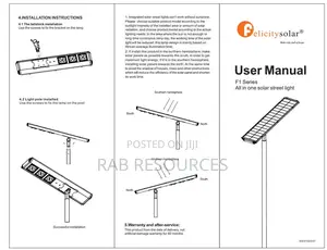 F1 60w Solar Street Light