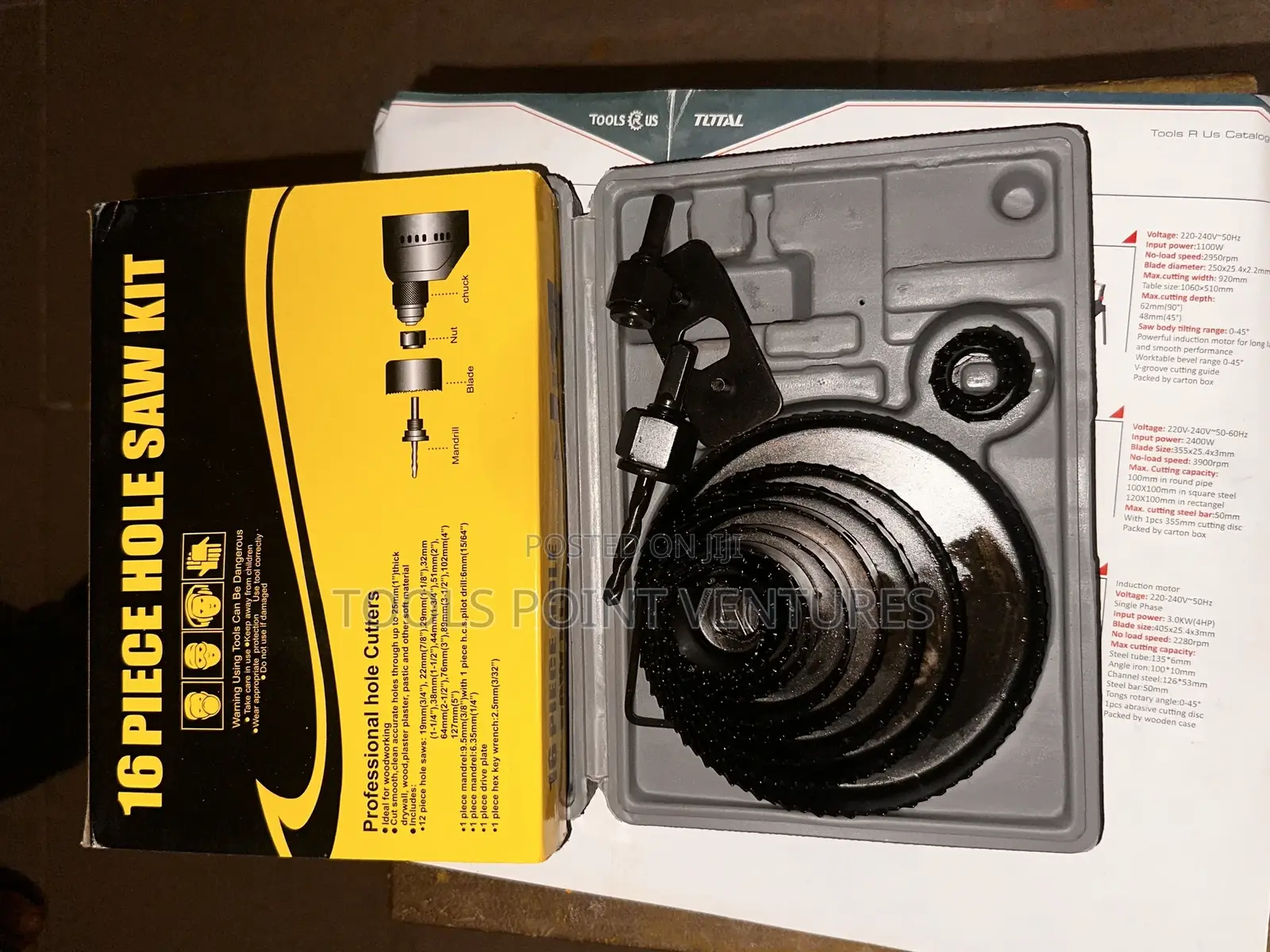 16 Piece Hole Saw Kit