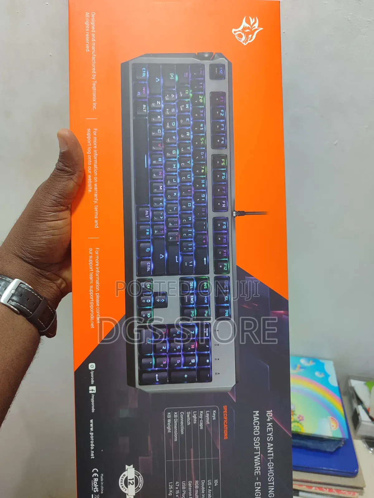 Porodo Gaming PDX219 Mechanical Gaming Keyboard Wired