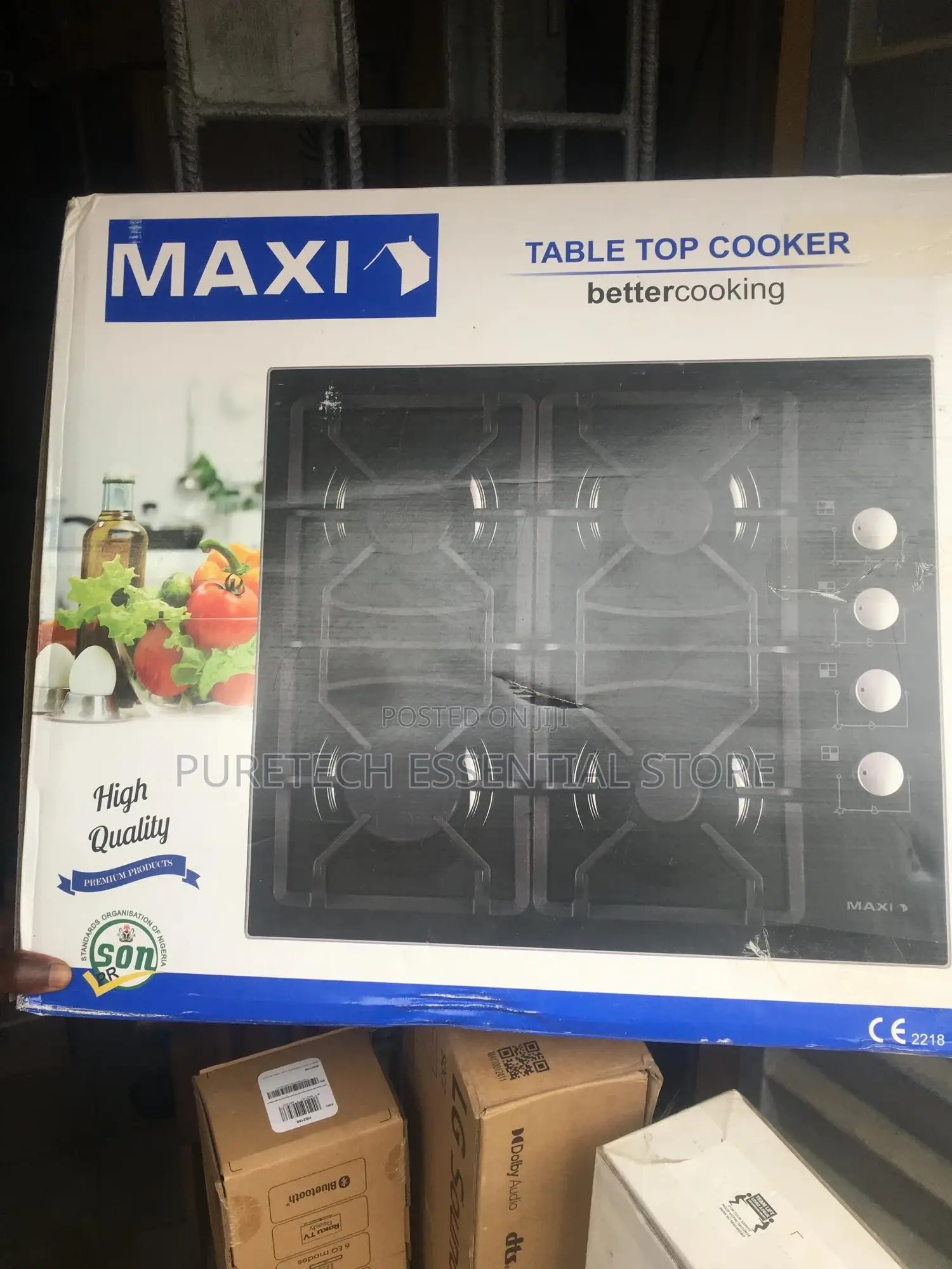 Maxi 60x60 Table Gas Burner Cabinet Inbuilt