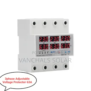 3phase Adjustable Voltage Protector/Current/Load Limiter 63a