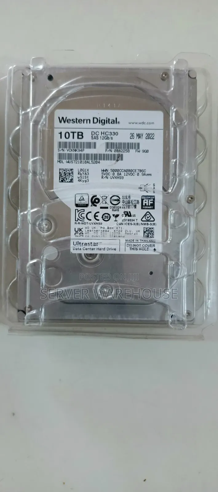 Western Digital 3.5 Inches 10TB SAS Drive