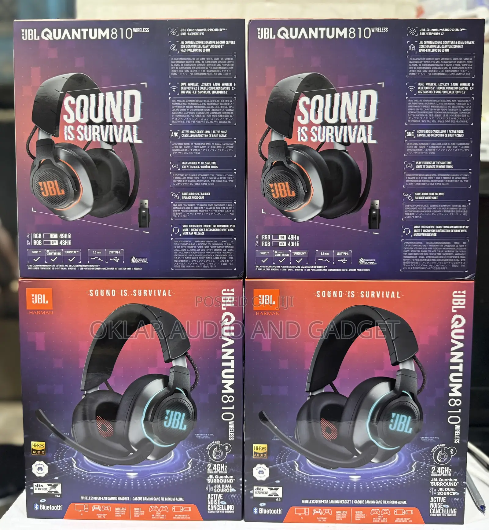 JBL Quantum 810 Wireless Gaming Headset for Pc,Ps5,Ps4,Xbox