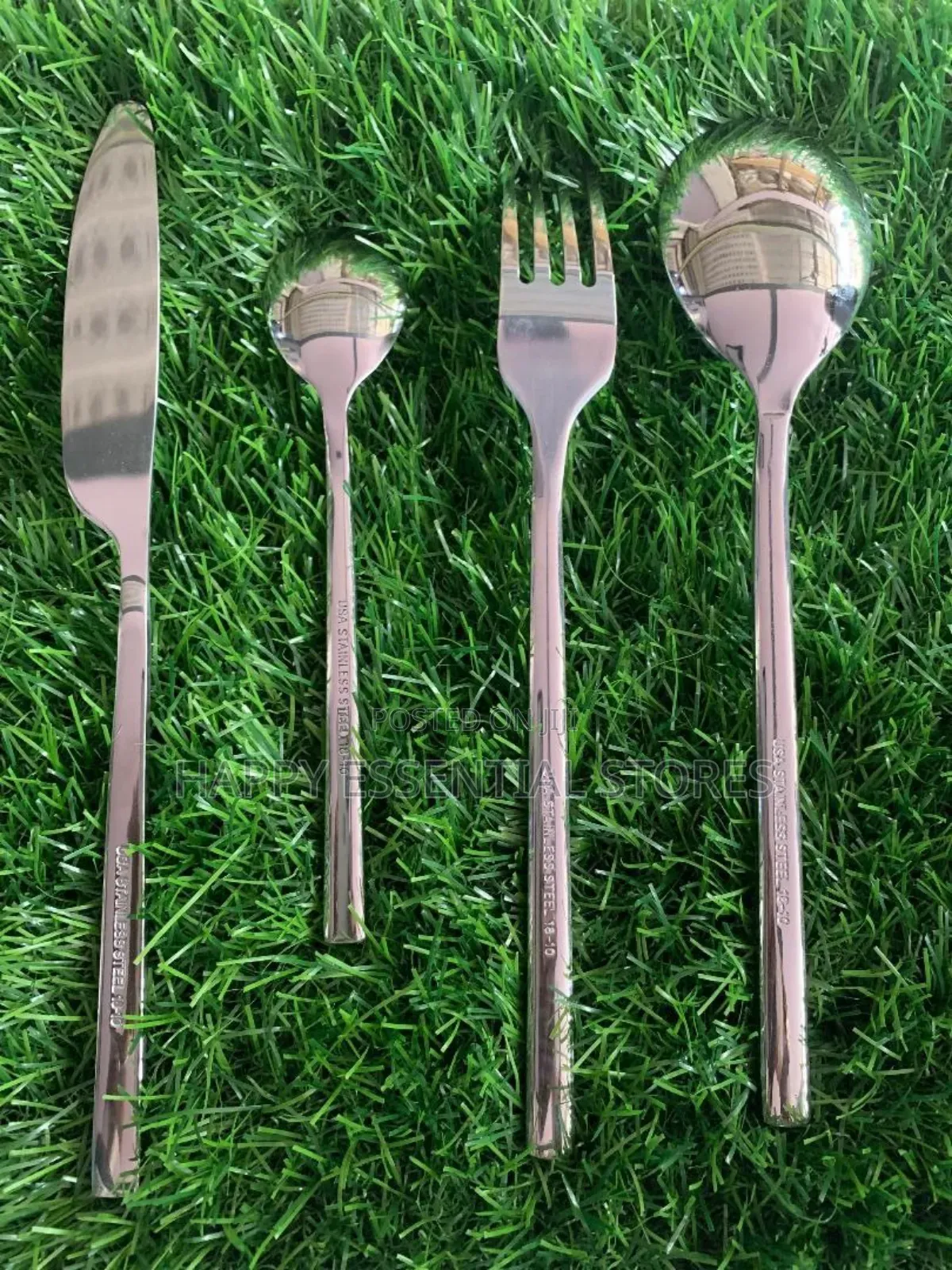 USA Silver Spoon and Fork. Tea Spoon Doz
