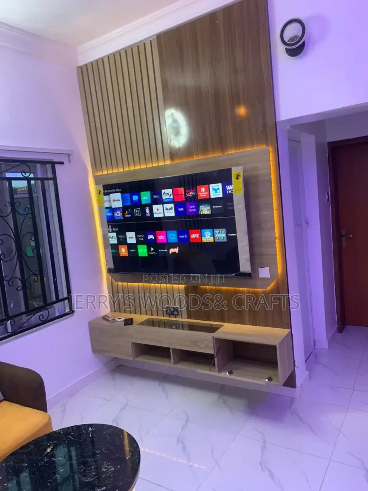 7ft Wall Tv Console