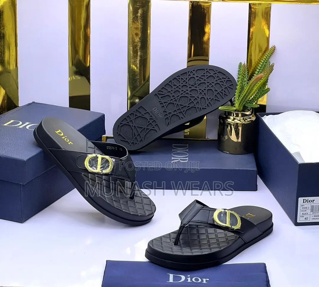 Dior Leather Slipers