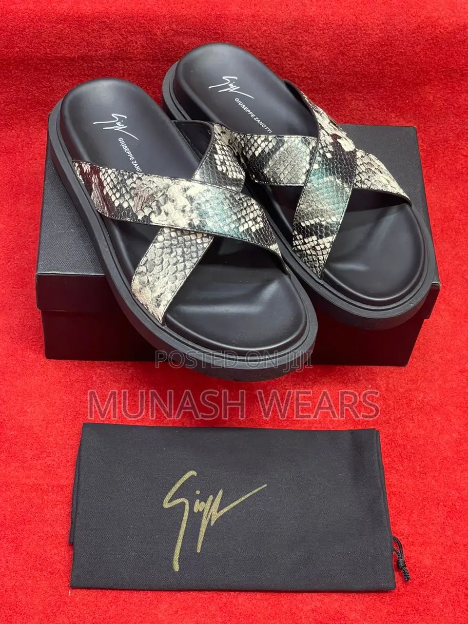 Zanotti Leather Slipers