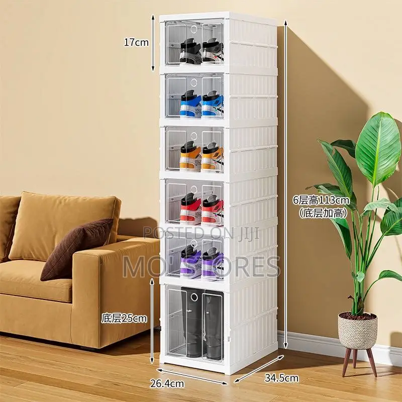 6 Layer Foldable Shoe Rack