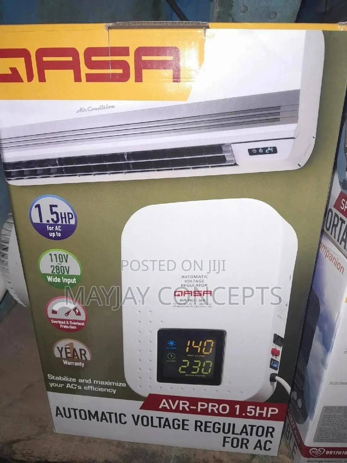 Qasa 1.5hp Ac Wall Stabilizer