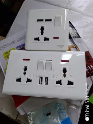 13 Amps Single Socket With 2 USB Charger