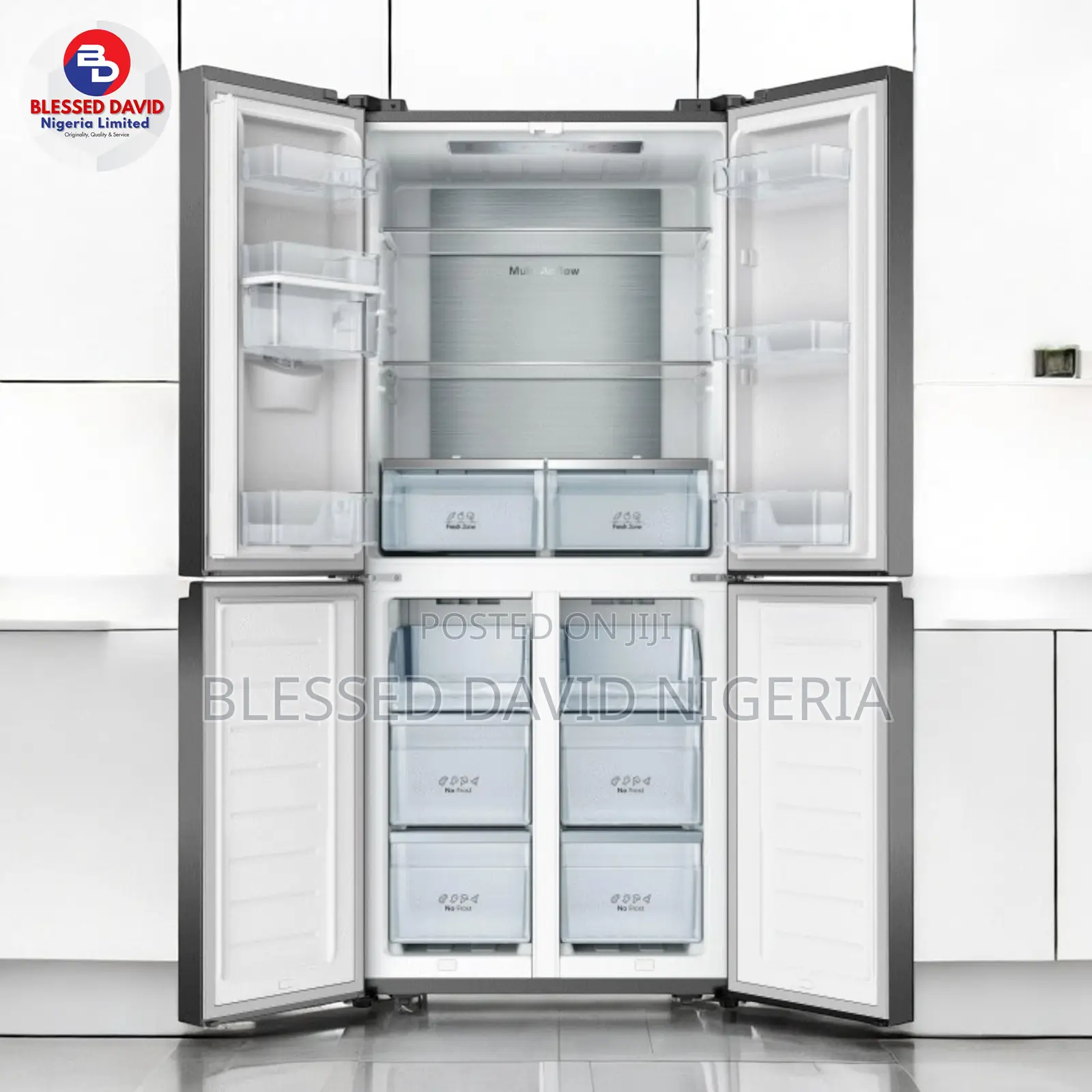 Hisense 56WCB 432L Side by Side Refrigerator Black