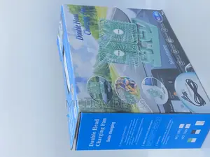 Unique Double Head Solar Rechargeable Fan