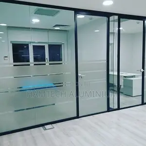 Exterior Office 10mm Thick Tempered Glass Partition