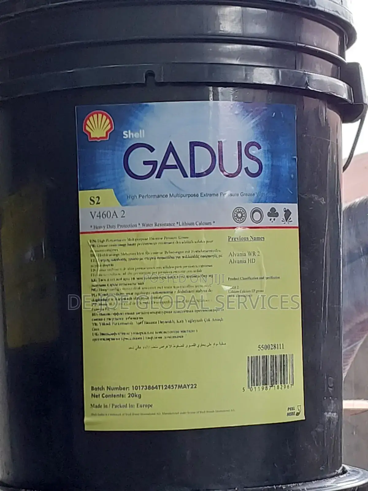 Shell Gadus S2 V460a 2 High Performance Multipurpose Pressure Grease