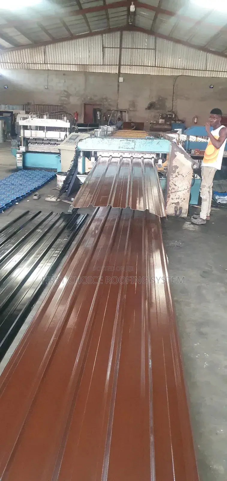 Long Sparn Green And Brown Roofing Sheets
