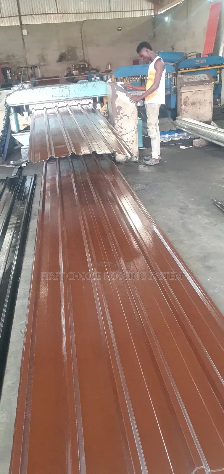 Long Sparn Green And Brown Roofing Sheets