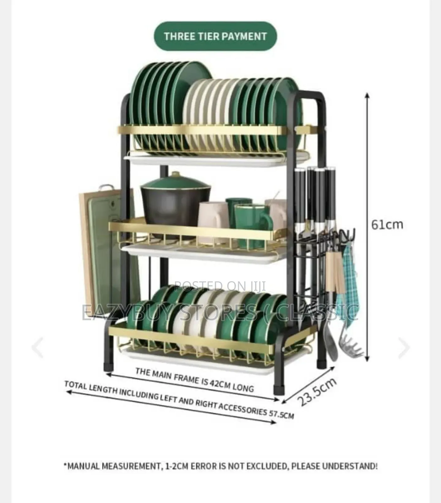 Stainless Dish/Plates Rack With Tray
