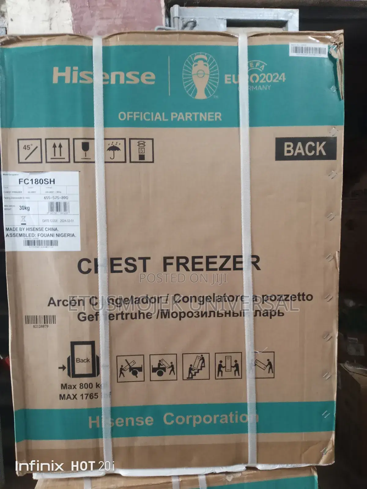 142litres Hisense Freezerfc180sh