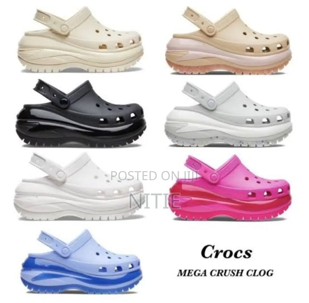 Quality Mega Crush Crocs (Swipe for More)