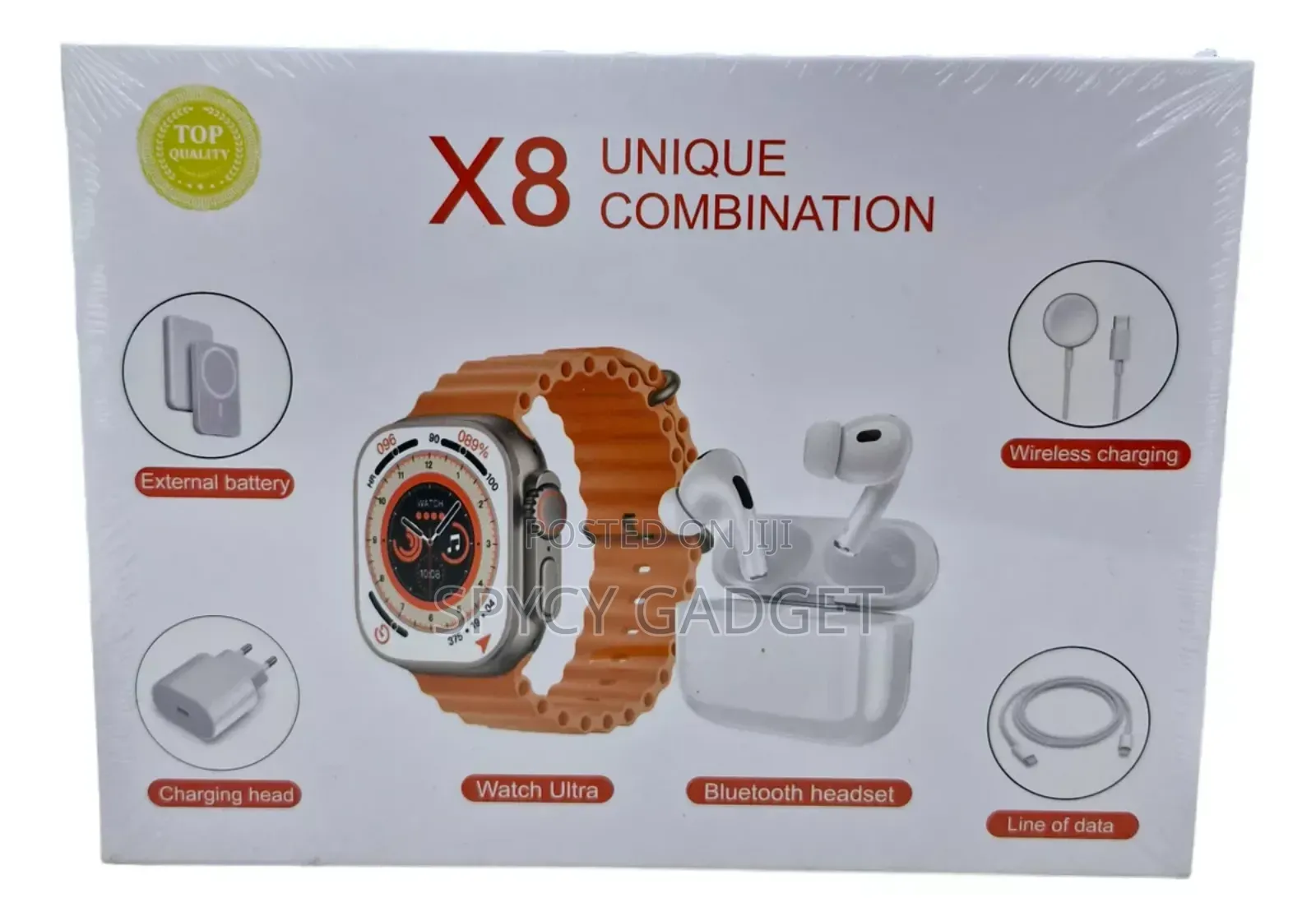 X8 Unique Combination Smartwatch With Earbud