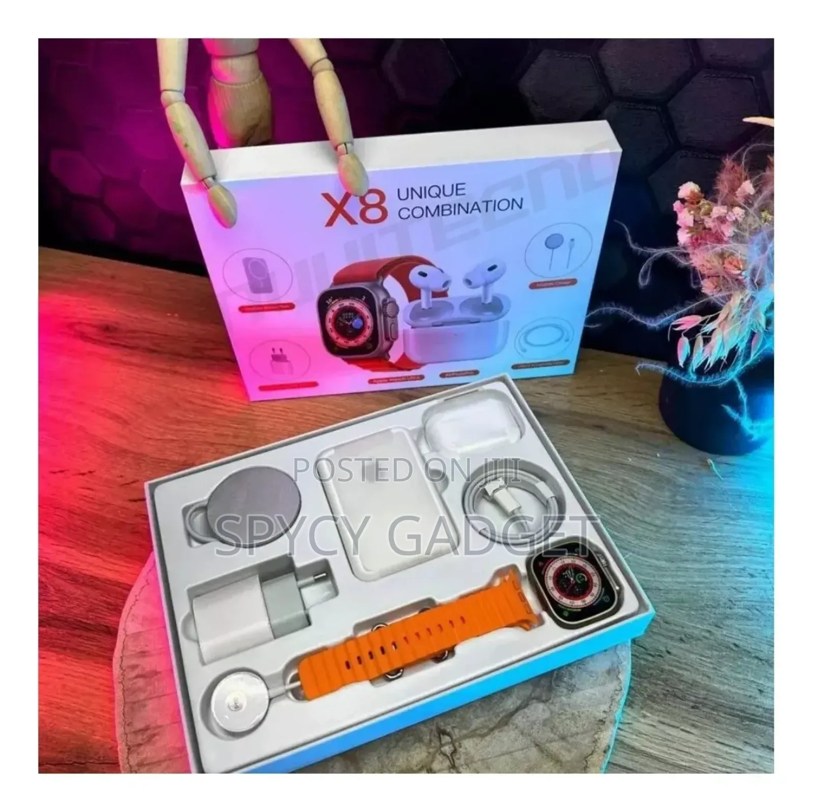 X8 Unique Combination Smartwatch With Earbud